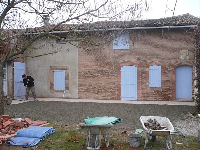 Façade en brique foraine